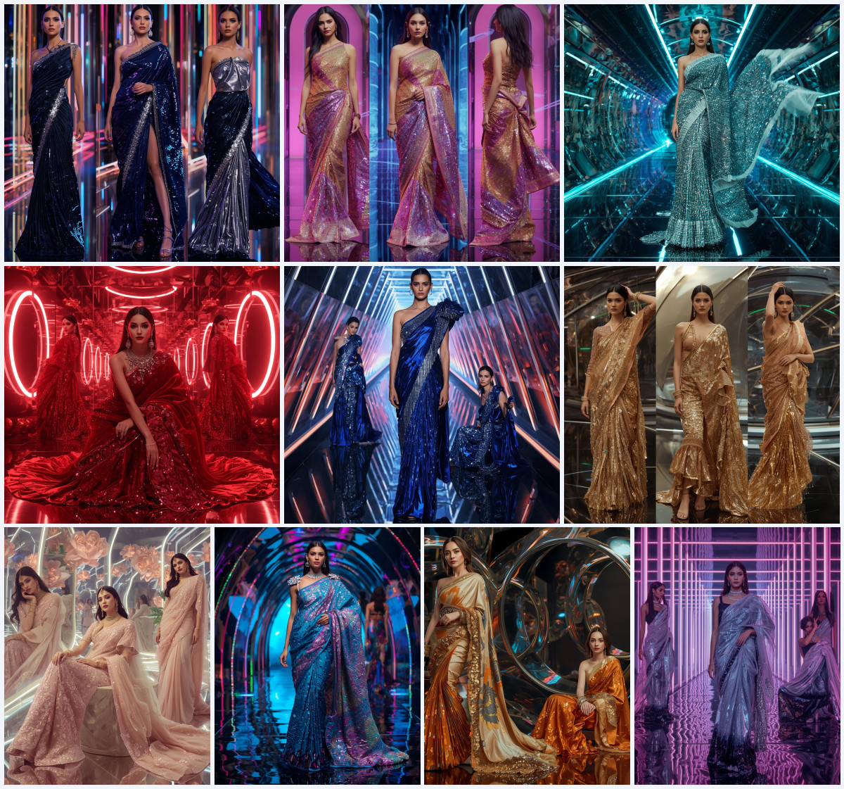 10+ Net Lace Fancy Saree AI Prompts for Romantic pre-wedding Lookbooks with Gemini, Grok, and ChatGPT