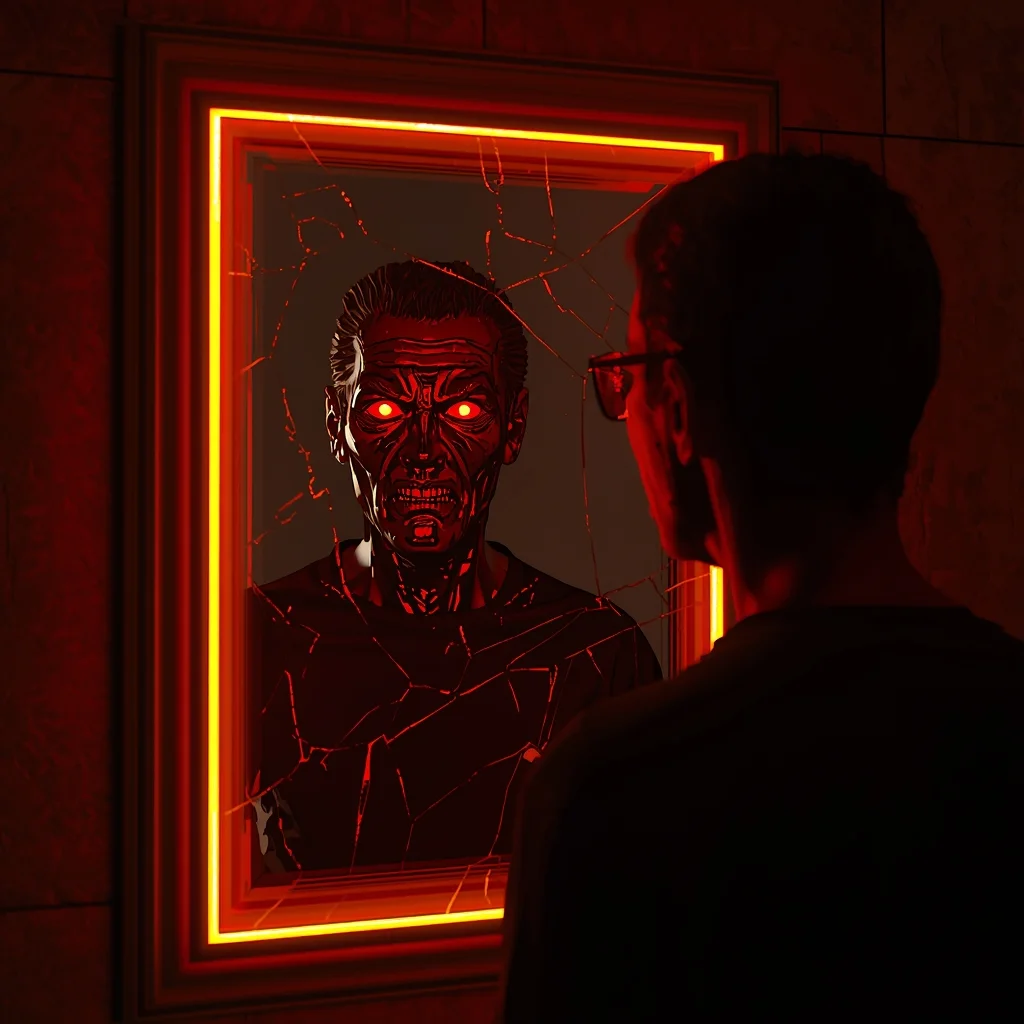Cursed Mirror Reflection Horror | Travel Ai Prompt