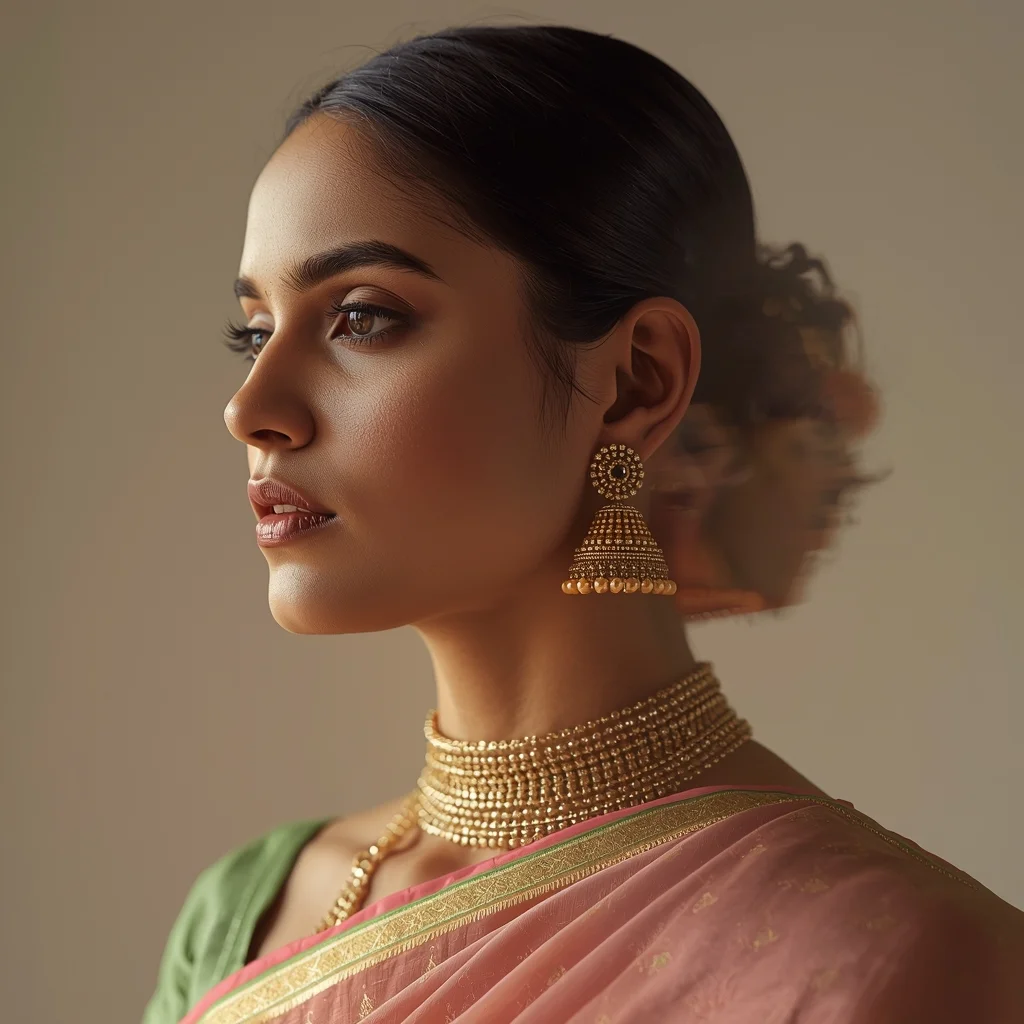 Festive Pastel Saree Multi-Layer Reality Stack Collage | Dimensional Premium Prompt | Saree Prompt For Women