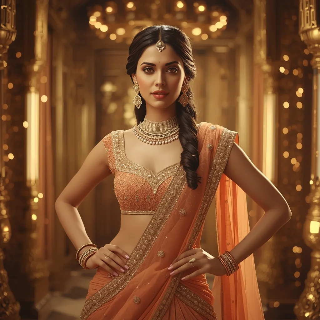 Indian Festive Reel Icon – Heritage Modern Fusion | Ultra Hd Image Prompt