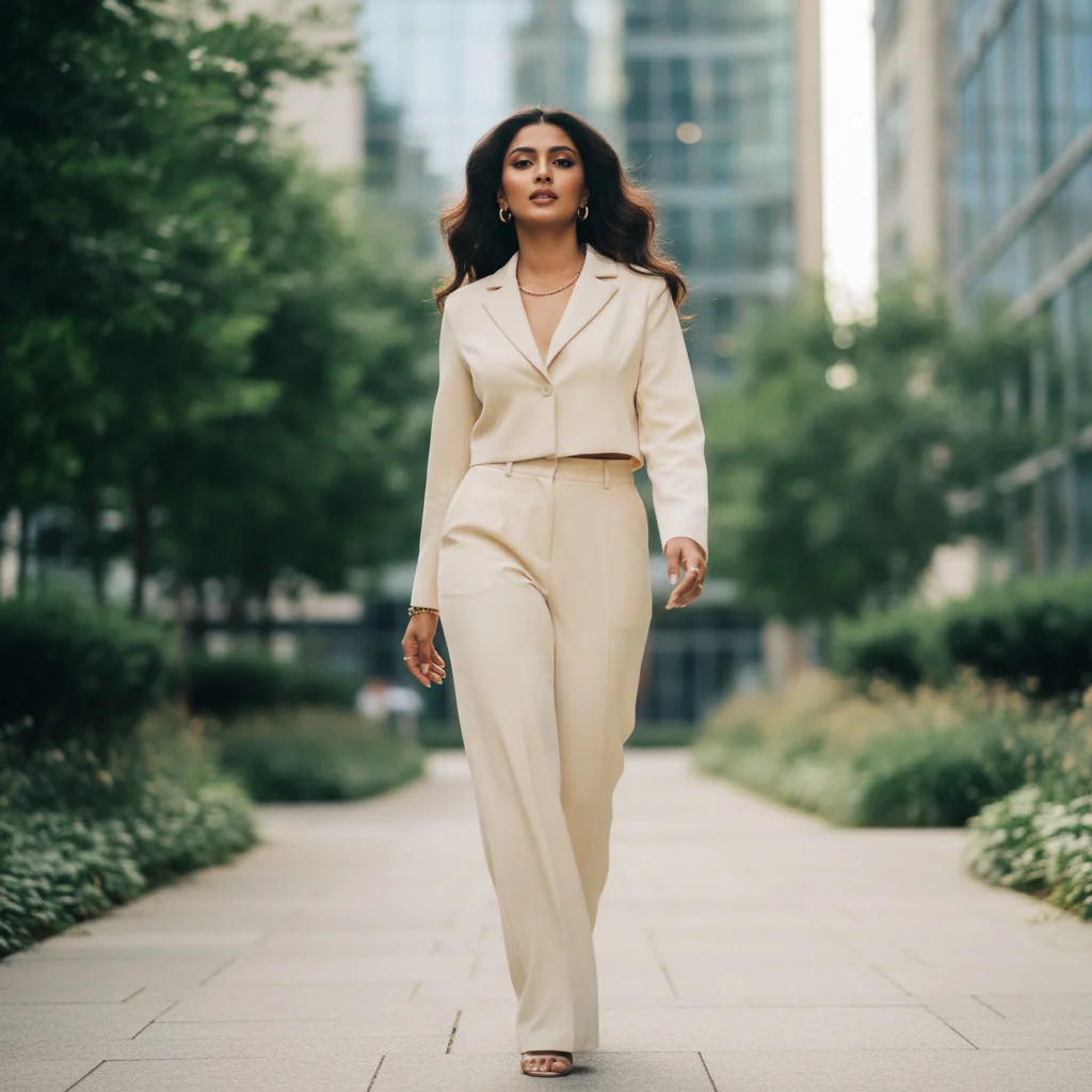 Indian Influencer Walking Shot Reel | Gemini Prompt Generator - Woman Pose AI Image Prompt