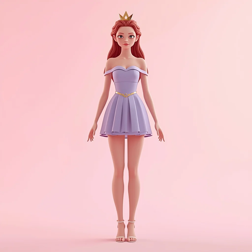 Modern Cute Princess – Minimal Fantasy Style | Unique Gemini Ai Prompt