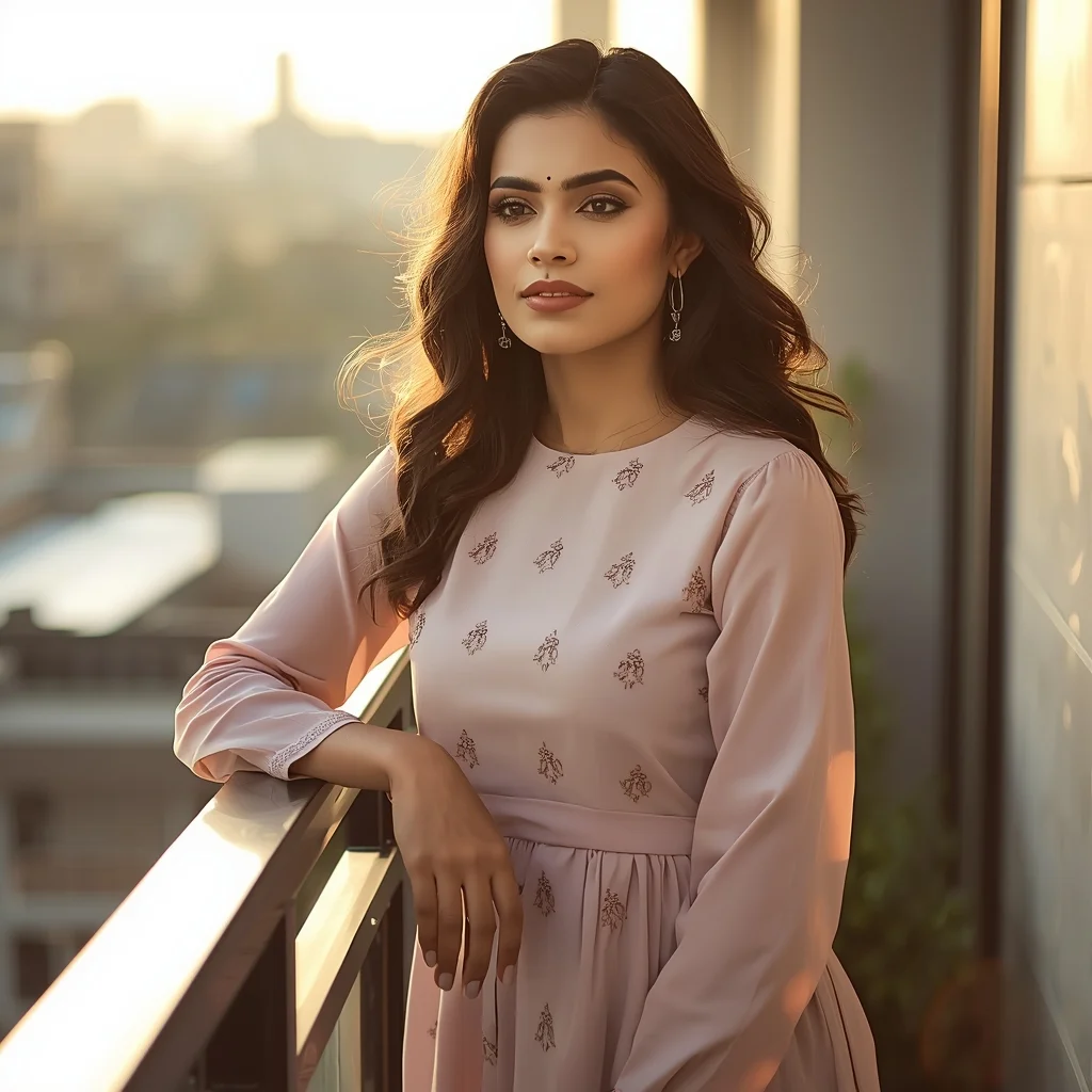 Modern Indian Balcony Aesthetic Pose | Selfie Prompt