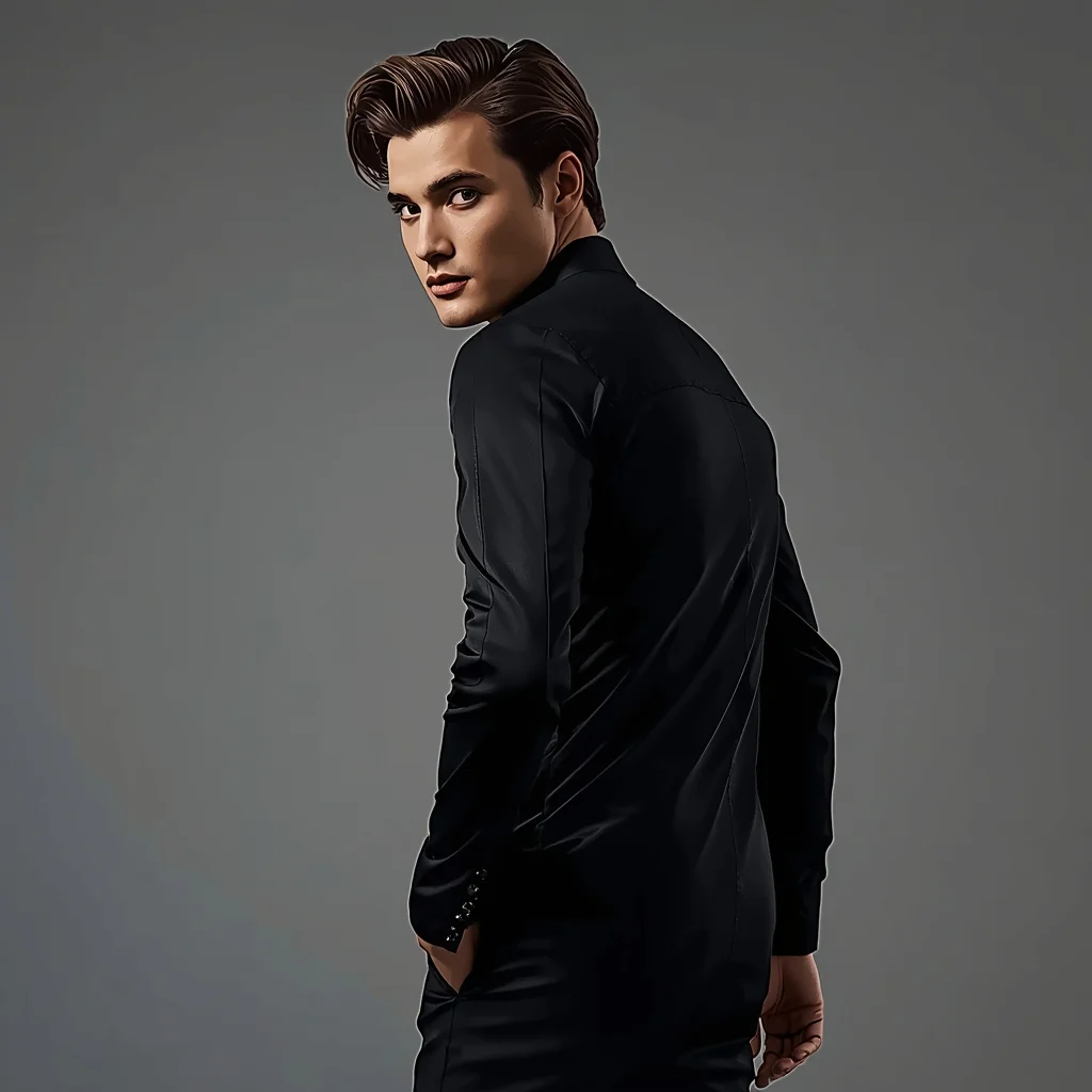 Modern Men Turning Back Look Pose | Ultra Realistic Prompt - Man Pose AI Image Prompt