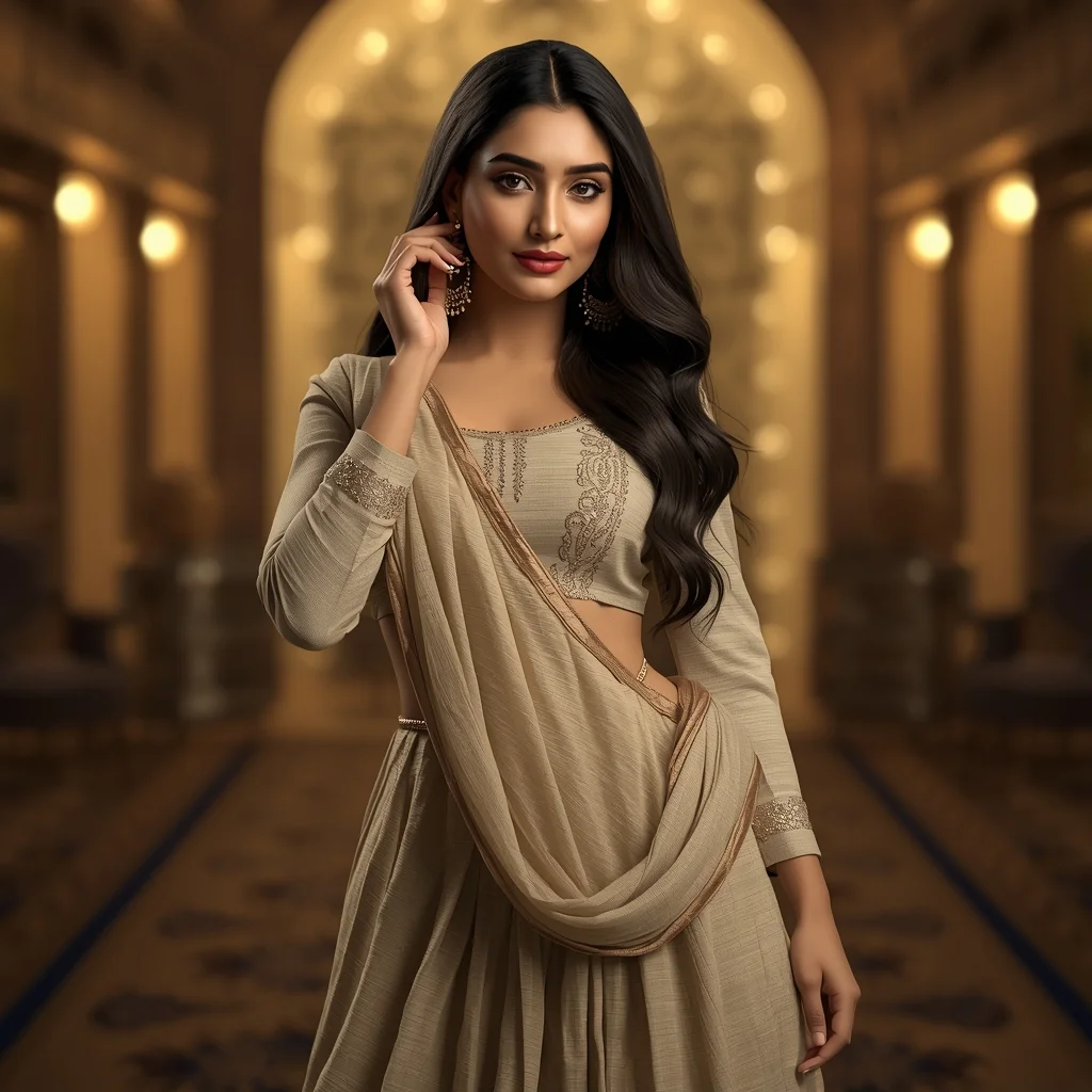 Patiala Suit Festive Glam – Viral Reel Hand Pose | Aesthetic Prompt - Woman Pose AI Image Prompt