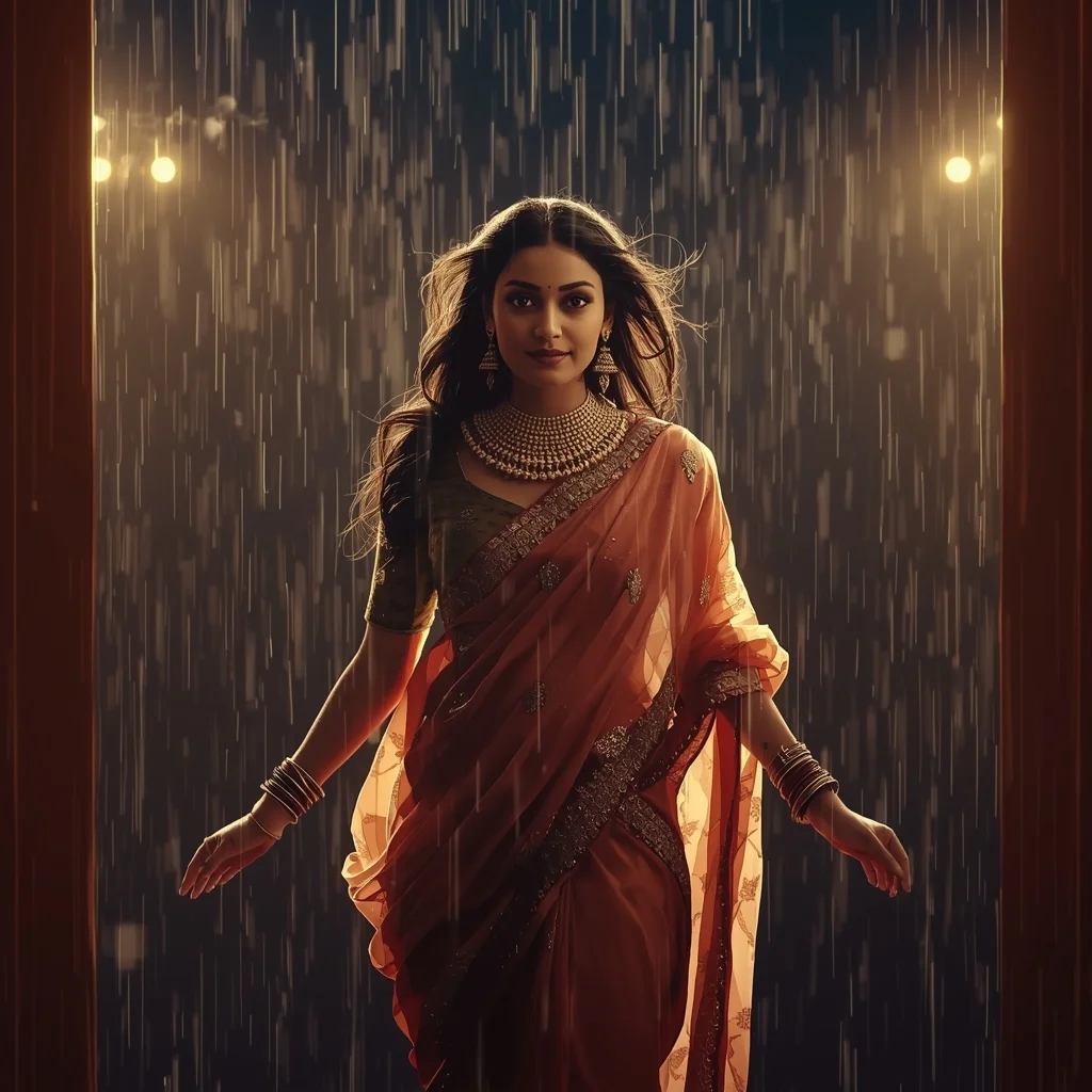 Rainy Festival Entrance Shot | Motivation Ai Prompt