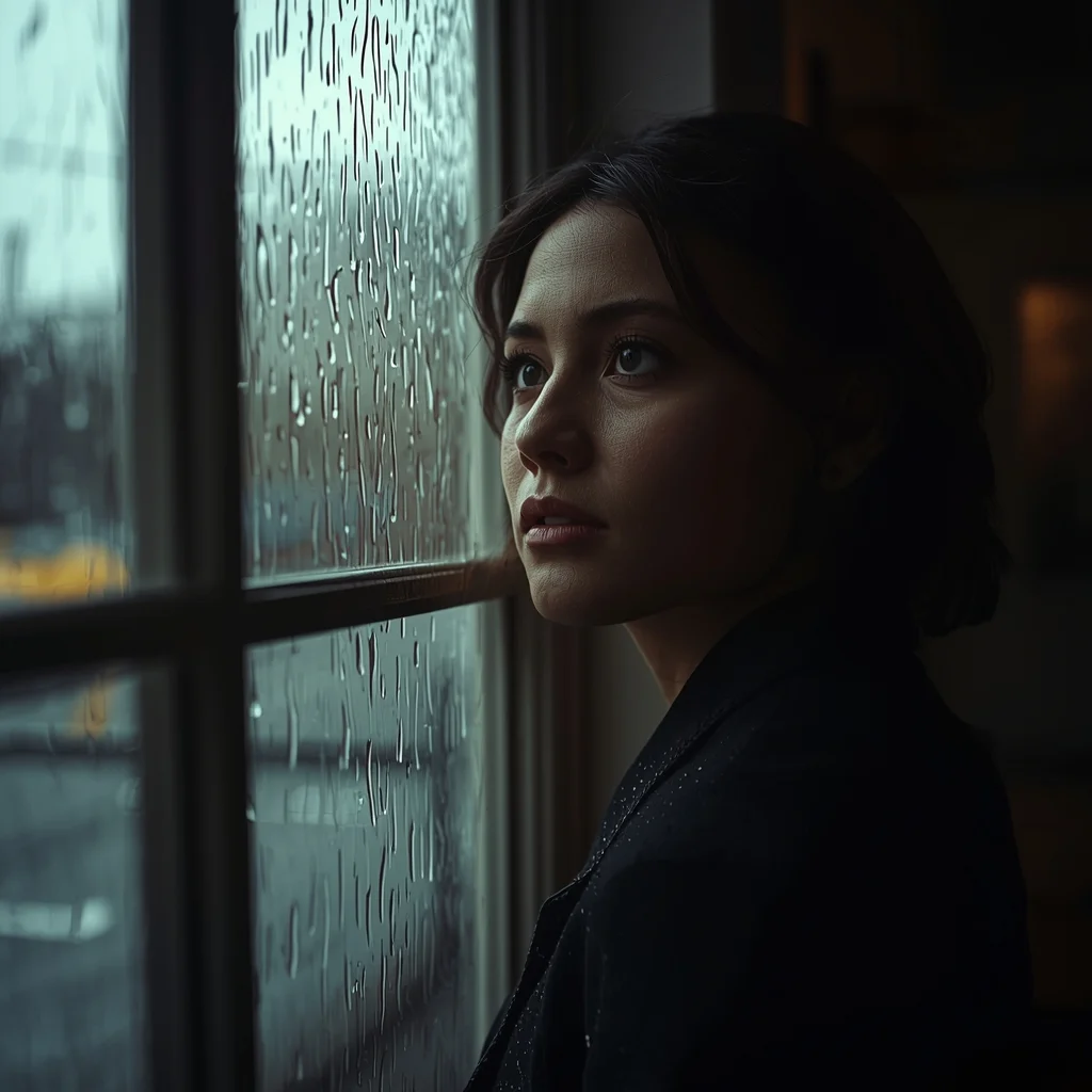 Rainy Window Mood – Cinematic Emotional Shot | 4k Ai Prompt