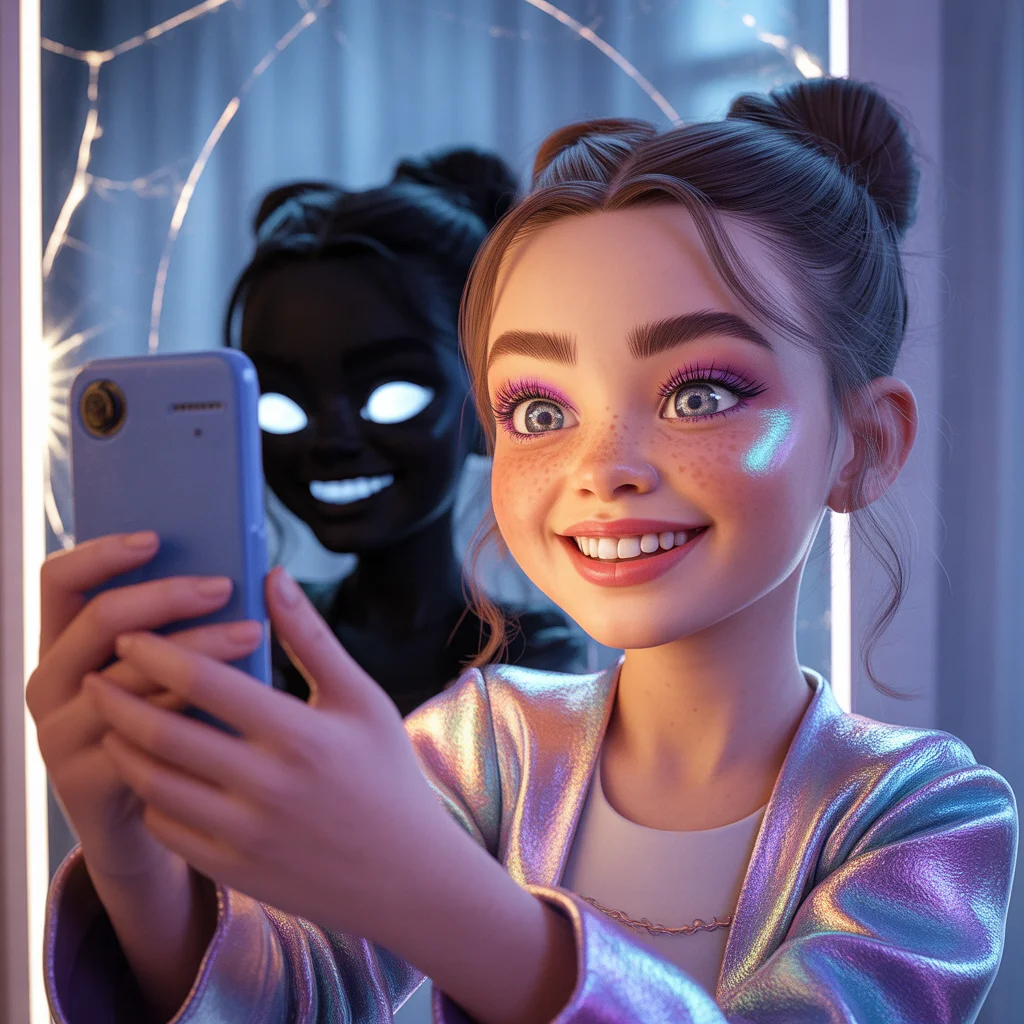 Smile Before the Shadow Appears | Gemini Ai Prompt Copy Paste - AI Art AI Image Prompt