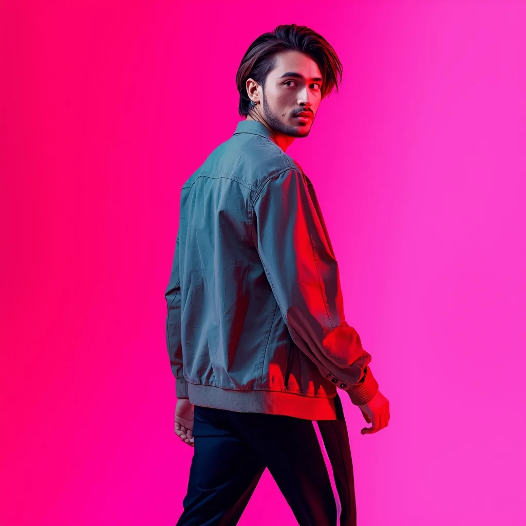 Street Style Modern Men Walk & Look Pose | Gemini Photo Editing Prompt - Man Pose AI Image Prompt