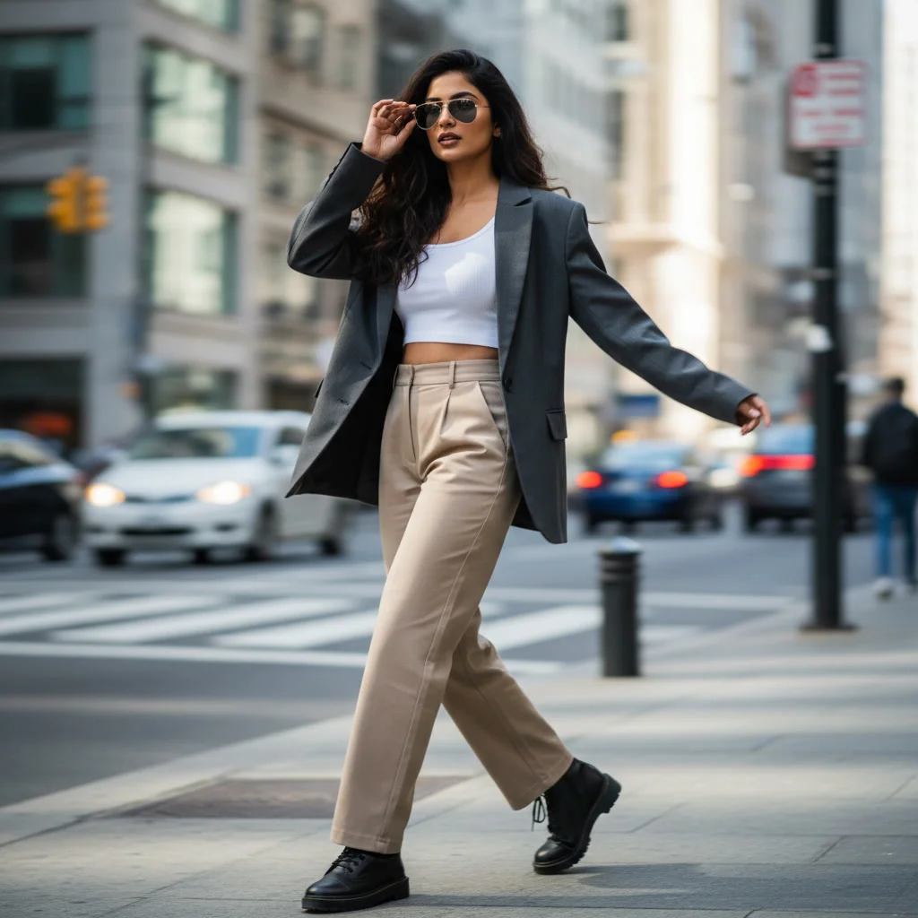 Urban Indian Street Reel Queen | Ai Gemini Prompt - Woman Pose AI Image Prompt